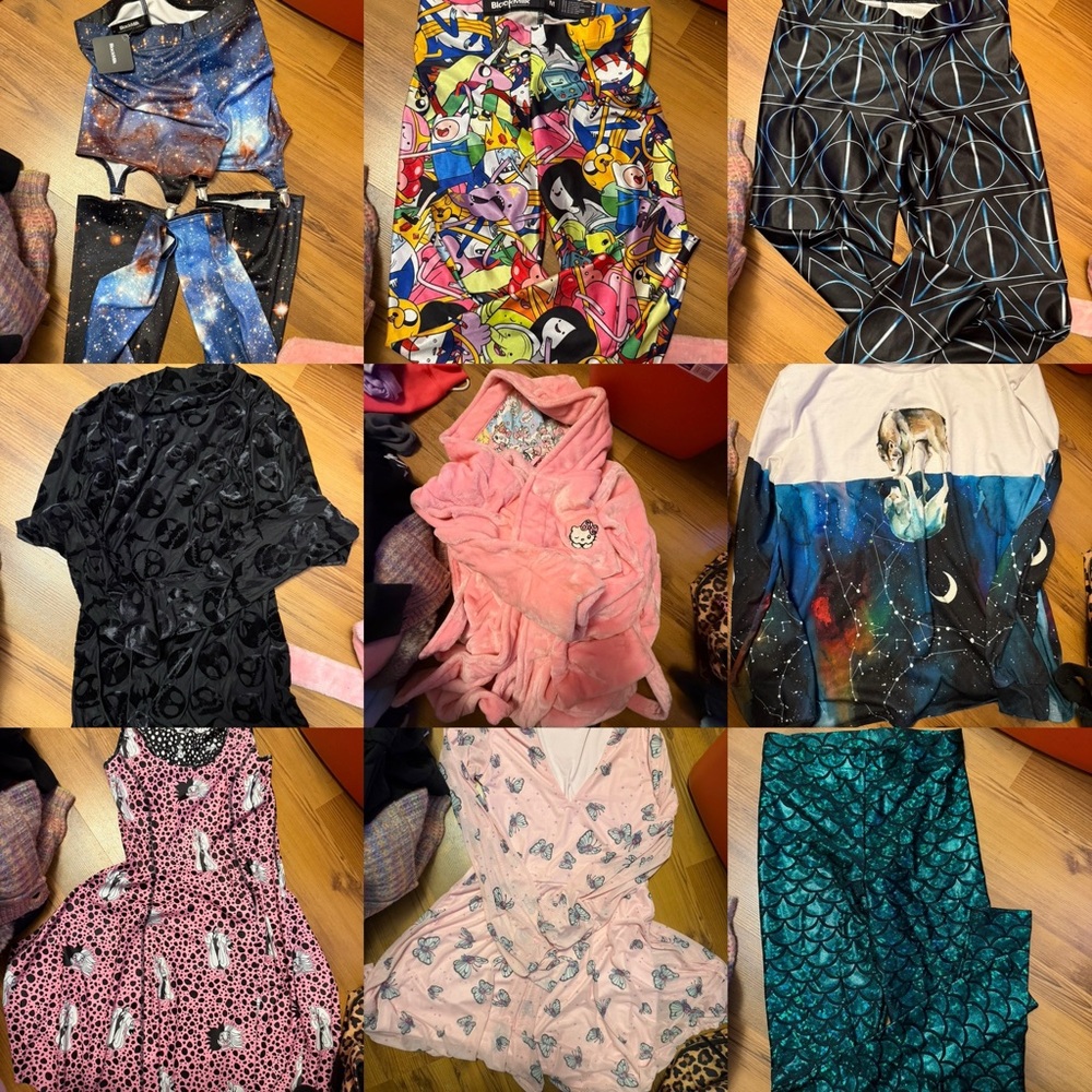 9 piece black milk clothing bundle **NO ROBE**